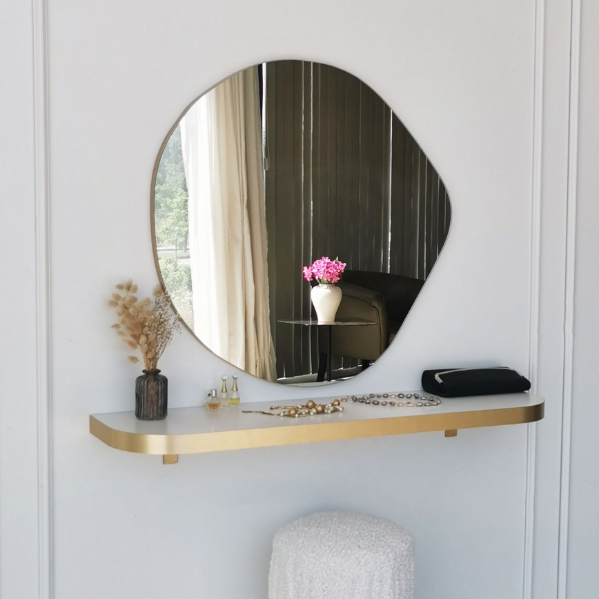 Wandspiegel ASSO 70x67 cm golden