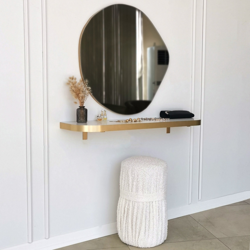 Wandspiegel ASSO 70x67 cm golden