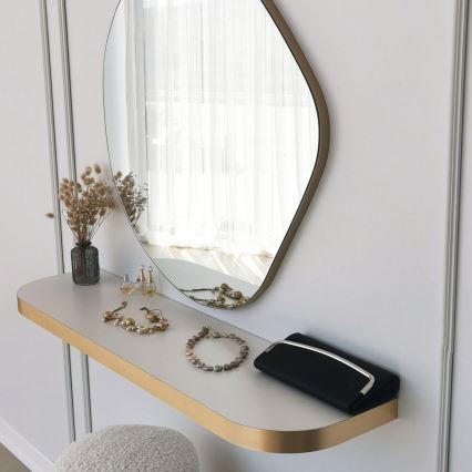 Wandspiegel ASSO 70x67 cm golden