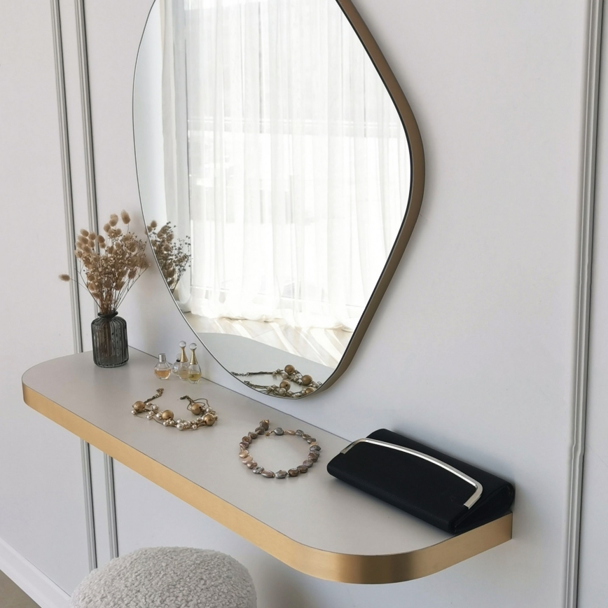 Wandspiegel ASSO 70x67 cm golden