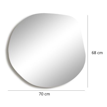 Wandspiegel ASSO 70x67 cm golden