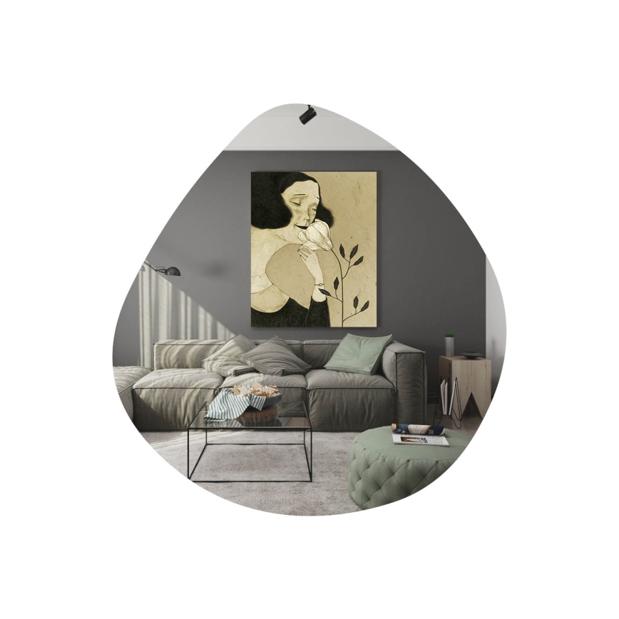 Wandspiegel BESSO 60x60 cm schwarz