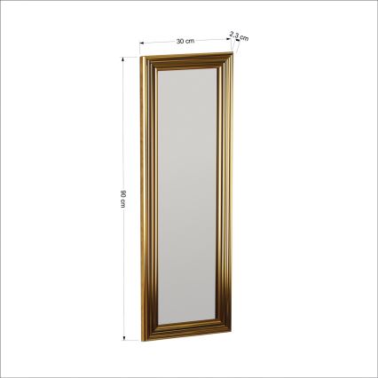 Wandspiegel BOSS 90x30 cm golden