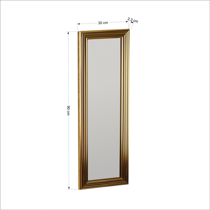 Wandspiegel BOSS 90x30 cm golden