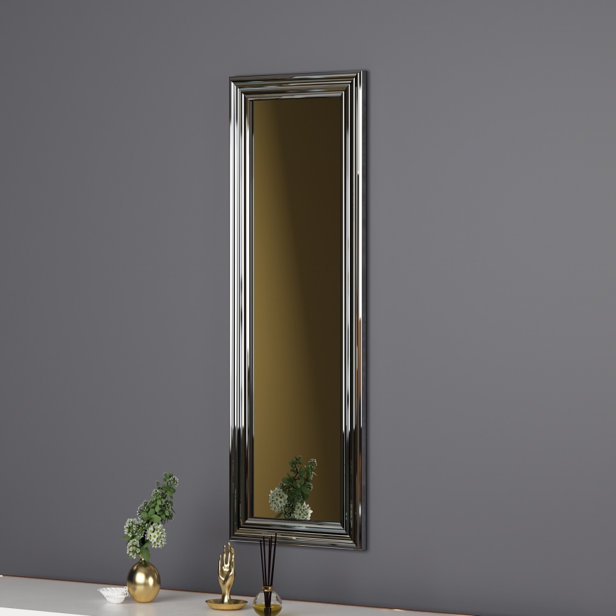 Wandspiegel BOSS 90x30 cm silbern