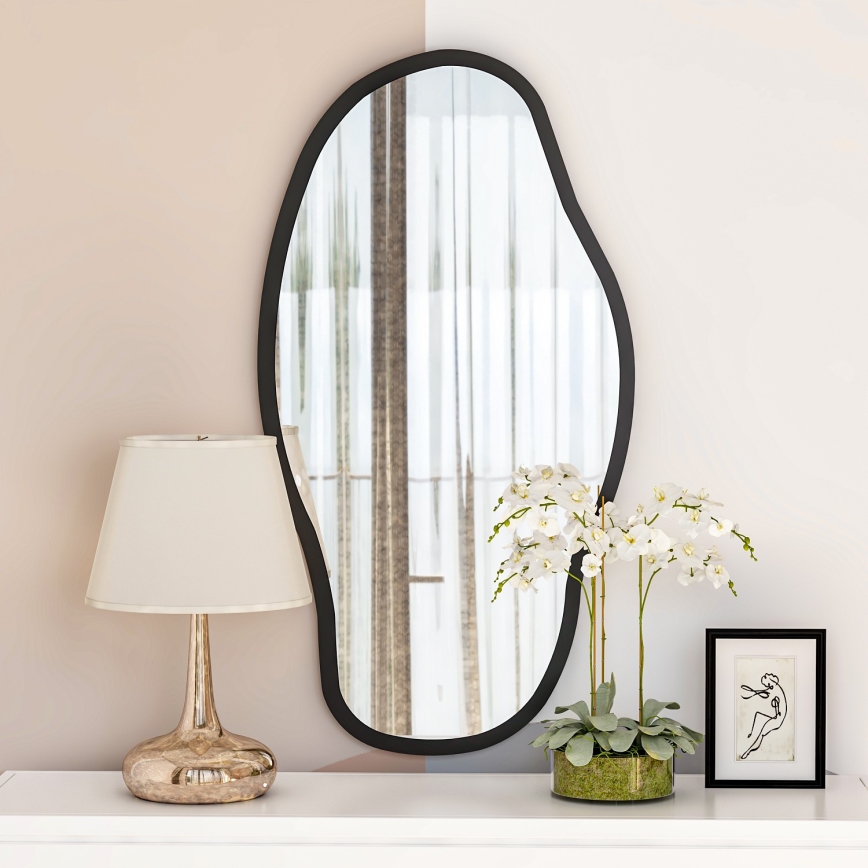 Wandspiegel COULDY 85x45 cm schwarz
