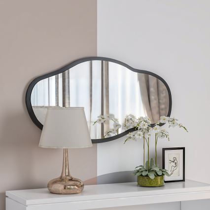 Wandspiegel COULDY 85x45 cm schwarz