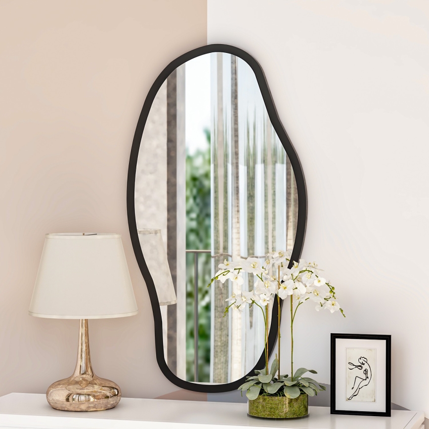 Wandspiegel COULDY 85x45 cm schwarz