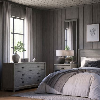 Wandspiegel FIONA 96x36 cm grau