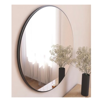 Wandspiegel OZZE d 60 cm schwarz