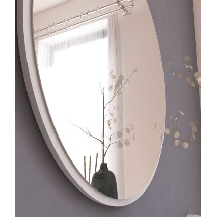 Wandspiegel OZZE d 60 cm weiß
