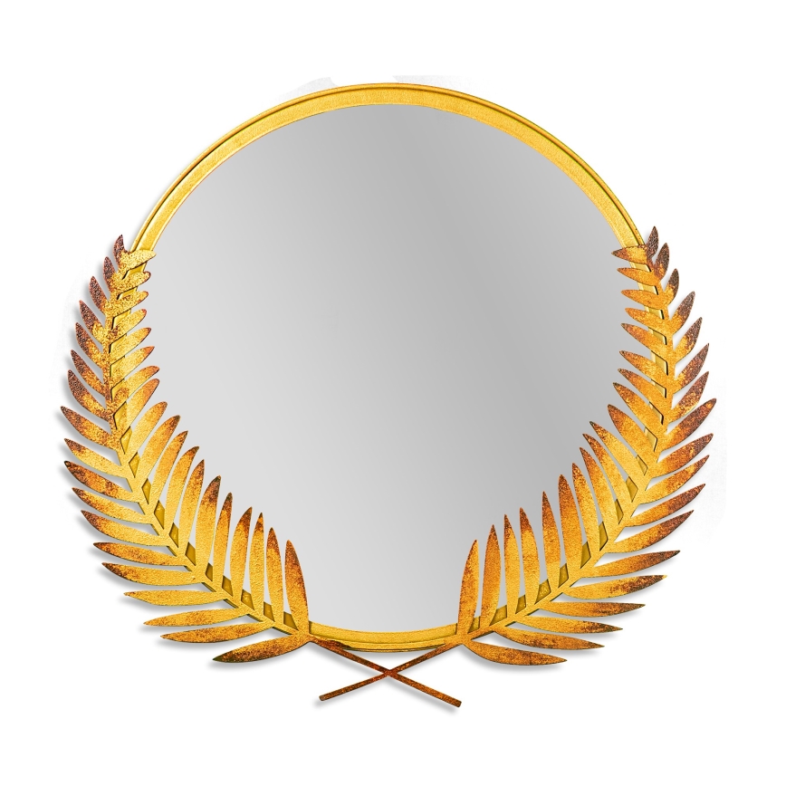 Wandspiegel PALM 59x57 cm golden