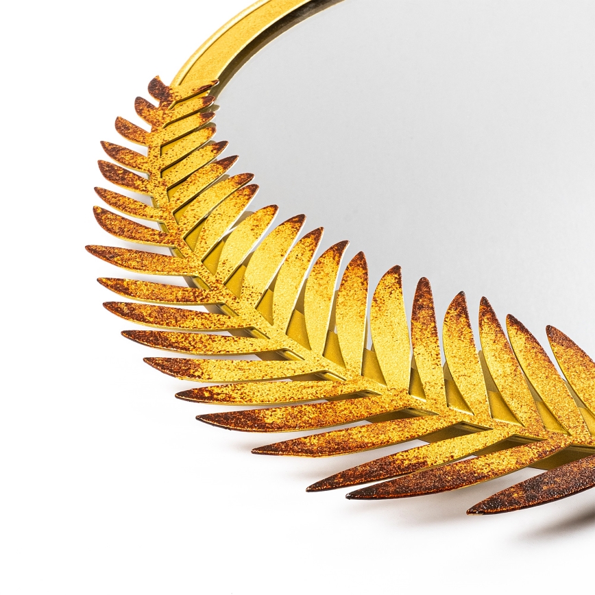 Wandspiegel PALM 59x57 cm golden