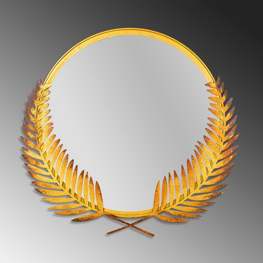 Wandspiegel PALM 59x57 cm golden