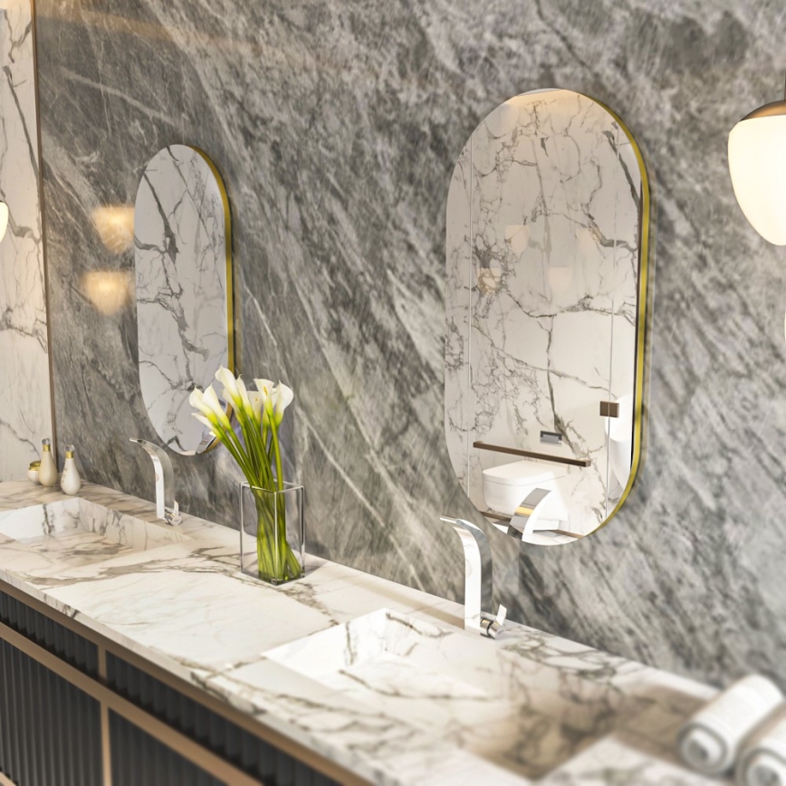 Wandspiegel RIORS 85x45 cm golden