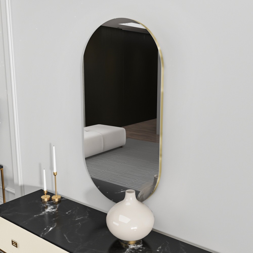 Wandspiegel RIORS 85x45 cm schwarz