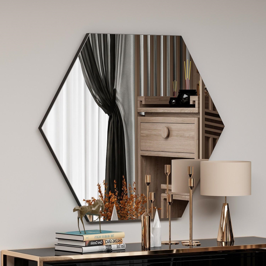 Wandspiegel ZEO 60x70 cm schwarz