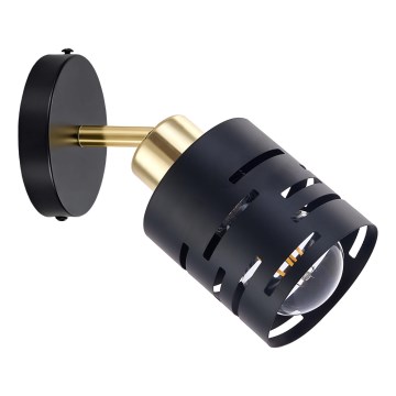 Wandspot ELEN 1xE27/35W/230V schwarz/gold