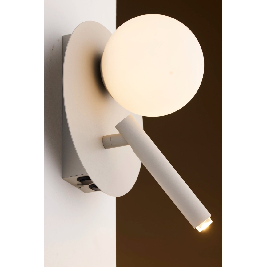 Wandspot HOTEL MOOD 1xG9/12W/230V + 1xG9/3W grau