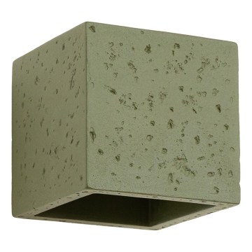 Wandspot QUAD 1xG9/8W/230V Beton/Grün