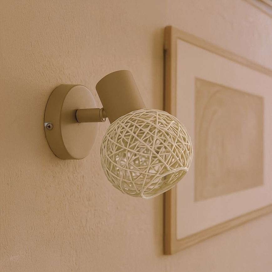 Wandstrahler DEX 1xE14/10W/230V beige/creme