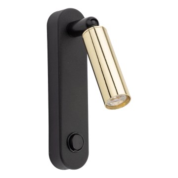 Wandstrahler ENZO 1xG9/8W/230V schwarz/golden