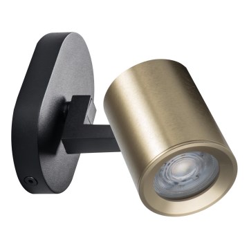 Wandstrahler LAURIN 1xGU10/10W/230V Messing/schwarz