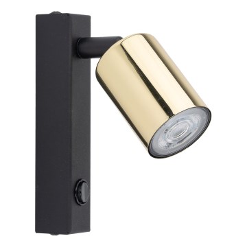 Wandstrahler TOP 1xGU10/10W/230V schwarz/golden