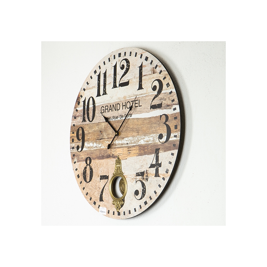 Wanduhr 1xAA d 58,2 cm beige
