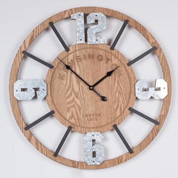 Wanduhr 1xAA d 60 cm beige