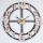 Wanduhr 1xAA d 60 cm schwarz/beige