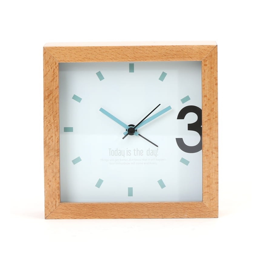 Wanduhr 1xAA Holz