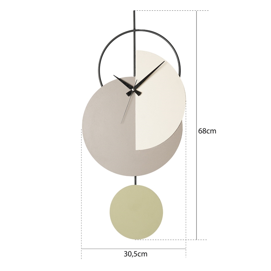 Wanduhr 68x30,5 cm 1xAA