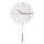 Wanduhr mit Pendel, Ø 30 cm, 1xAA, weiß/gold