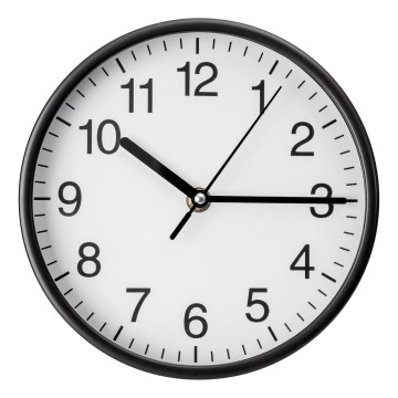 Wanduhr Ø 20 cm 1xAA schwarz/weiß