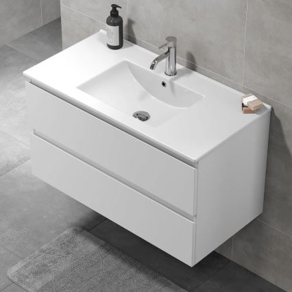 Waschbeckenunterschrank KENWOOD 91x50x47 cm weiß