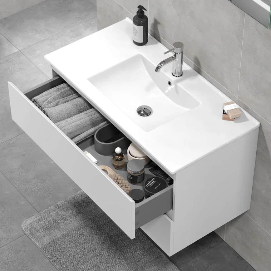 Waschbeckenunterschrank KENWOOD 91x50x47 cm weiß