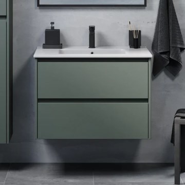 Waschbeckenunterschrank MOLDE 80x55x46 cm, grün