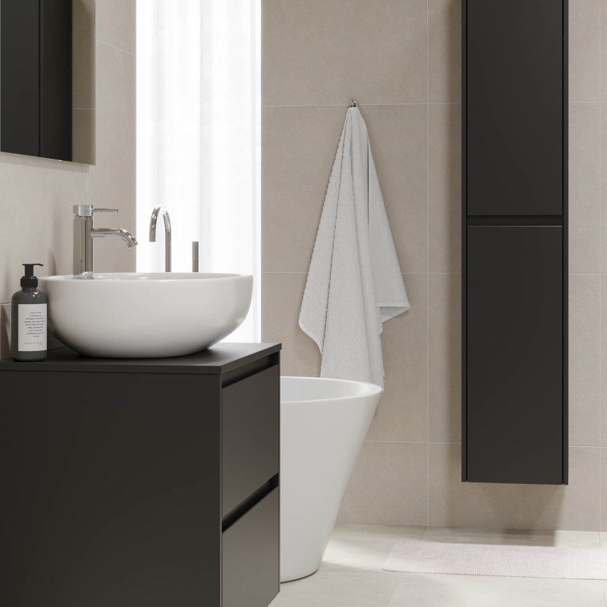 Waschbeckenunterschrank TRONDHEIM für Waschbecken 60x57x46 cm schwarz