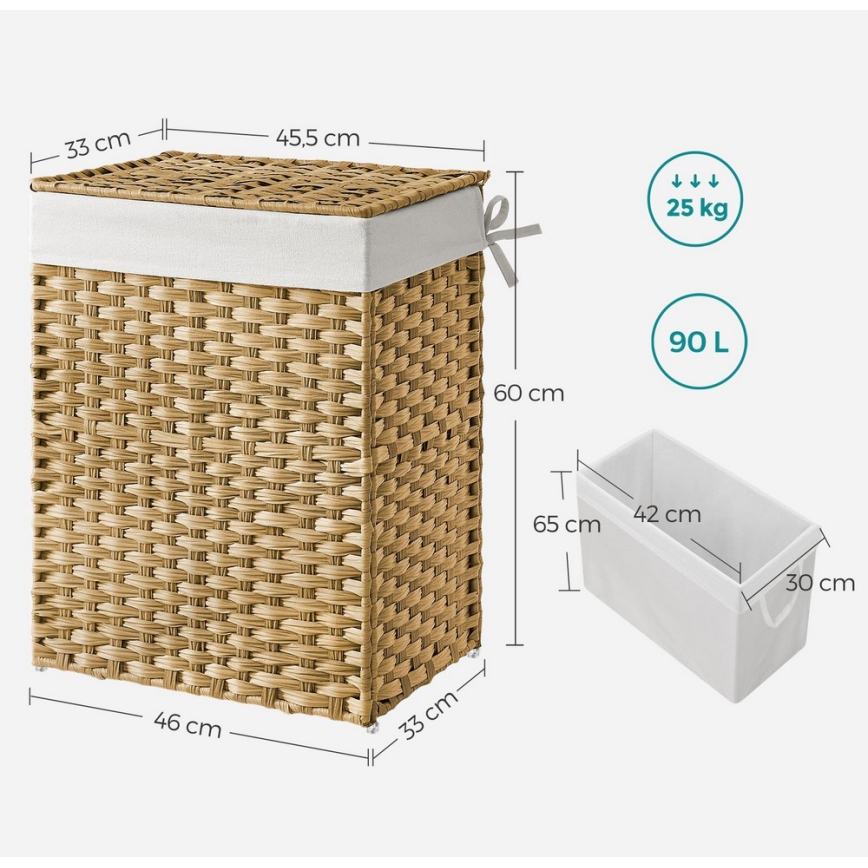 Wäschekorb FLYN aus Rattan
