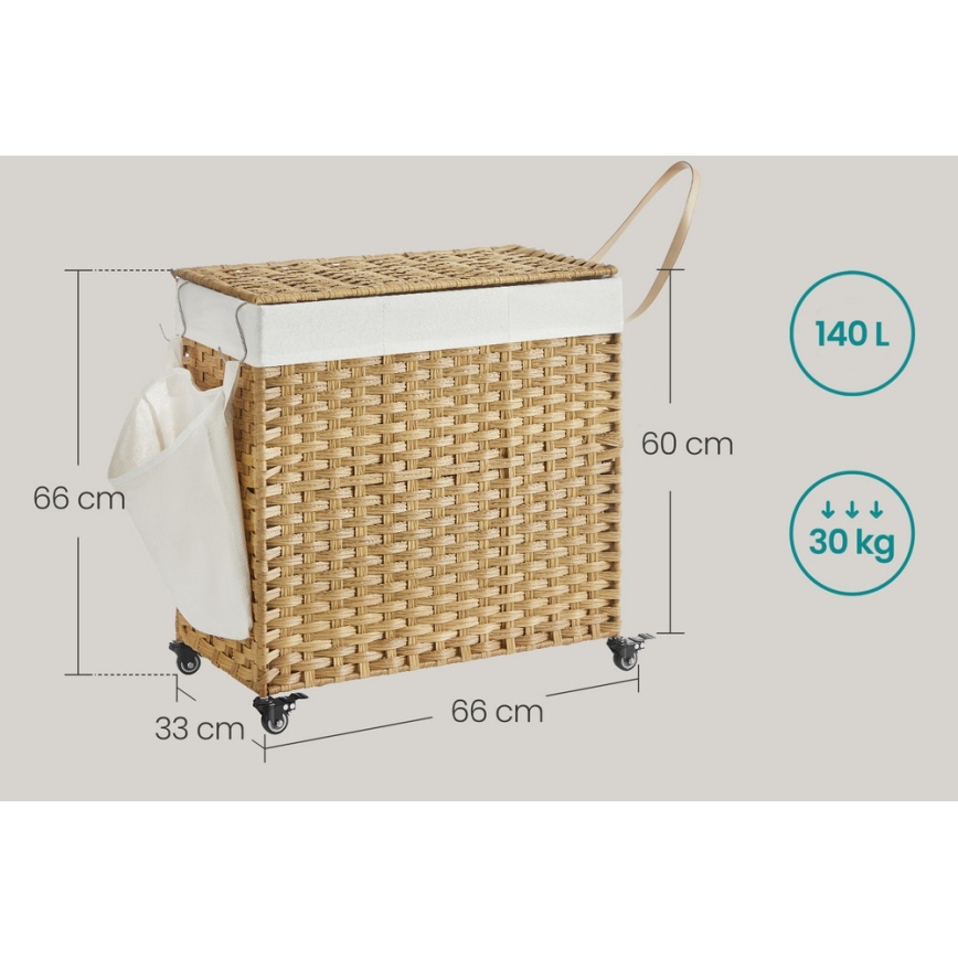 Wäschekorb FLYN aus Rattan