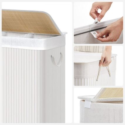 Wäschekorb GUS weiß