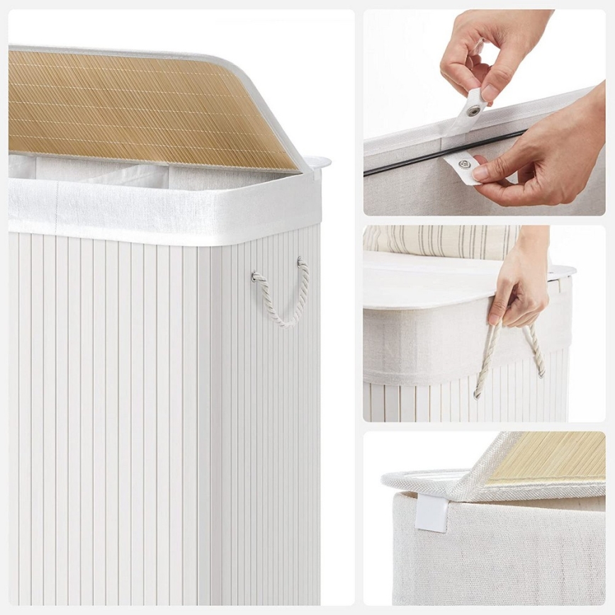 Wäschekorb GUS weiß