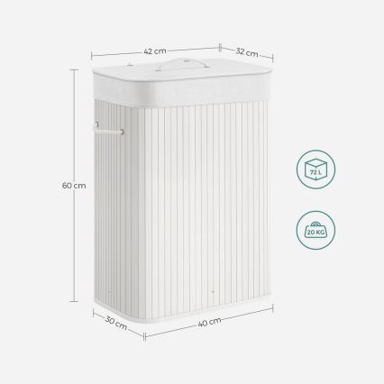 Wäschekorb GUS weiß