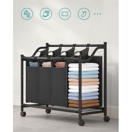 Wäschekorb LINA schwarz