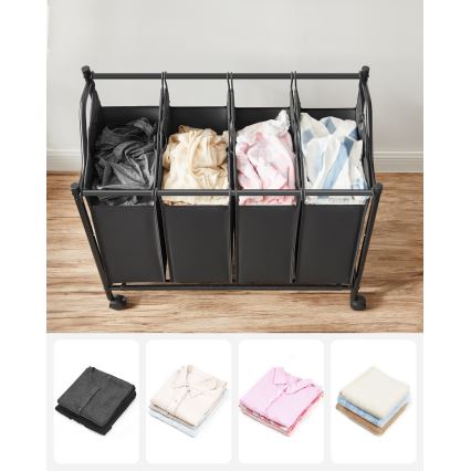 Wäschekorb LINA schwarz