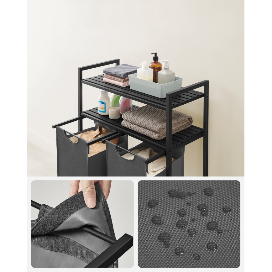 Wäschekorb REX grau