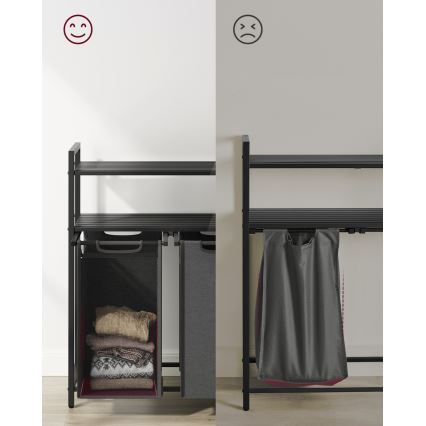 Wäschekorb REX grau