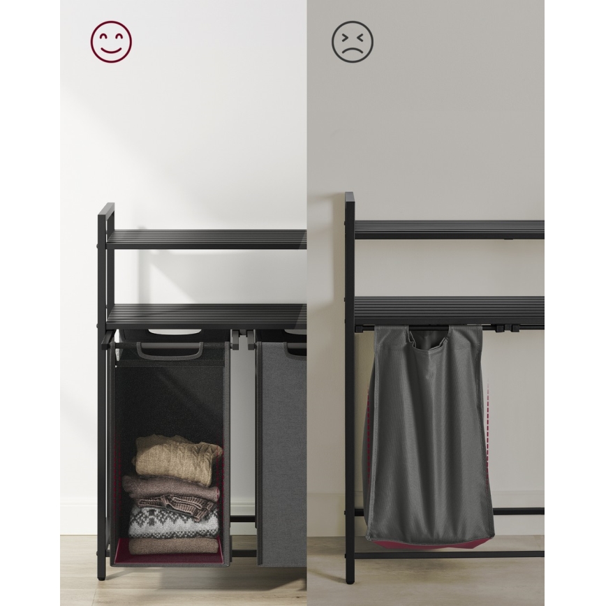 Wäschekorb REX grau