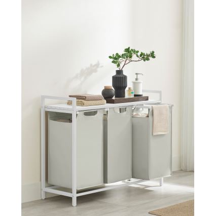 Wäschekorb REX, weiß